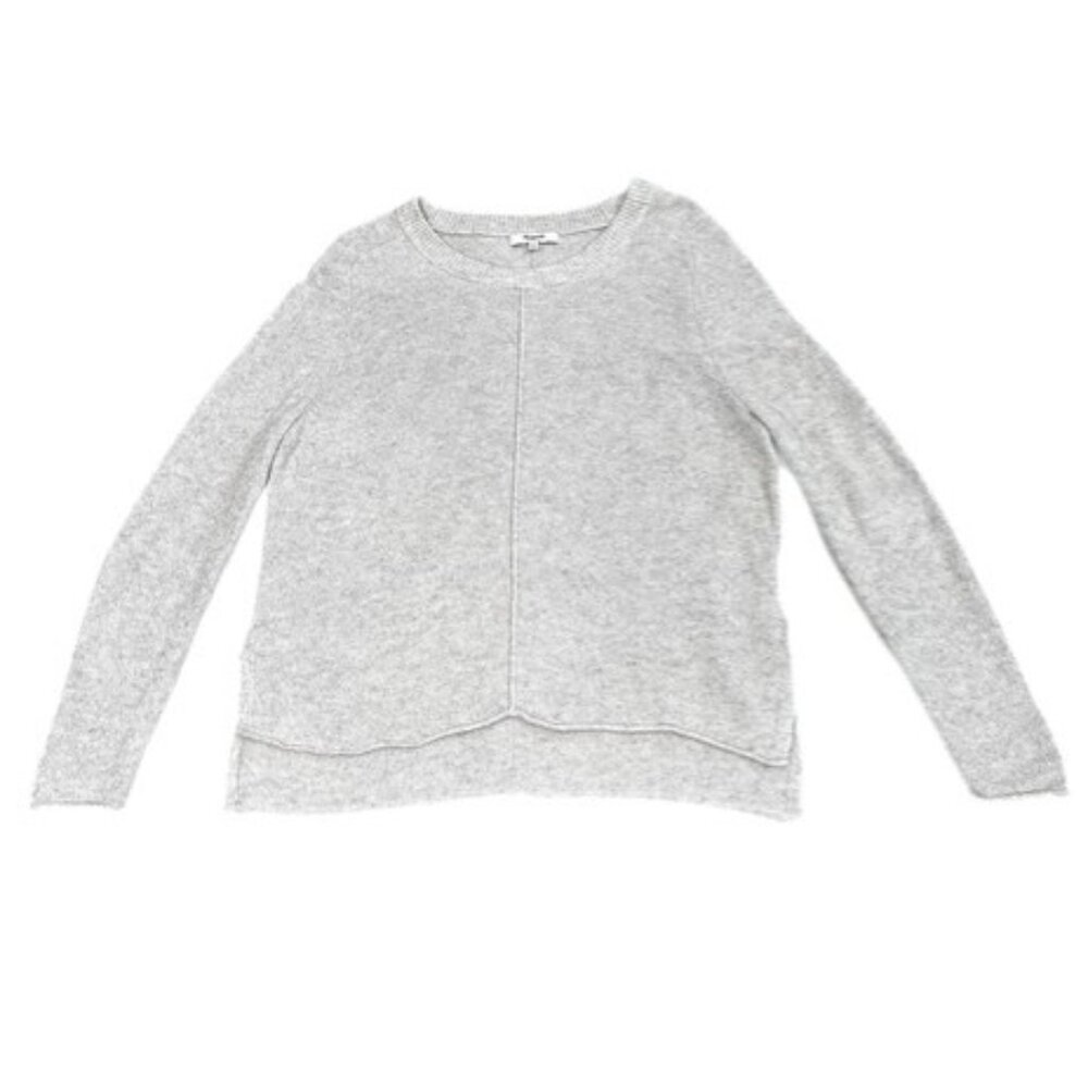 Madewell Waffle Knit Sweater Gray Size S